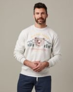 Bear Unisex French Terry Crewneck - Cloud Marl - Image 2